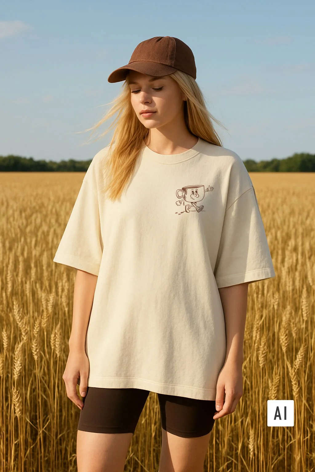 My cup overflows oversized T-shirt — Hope Designed